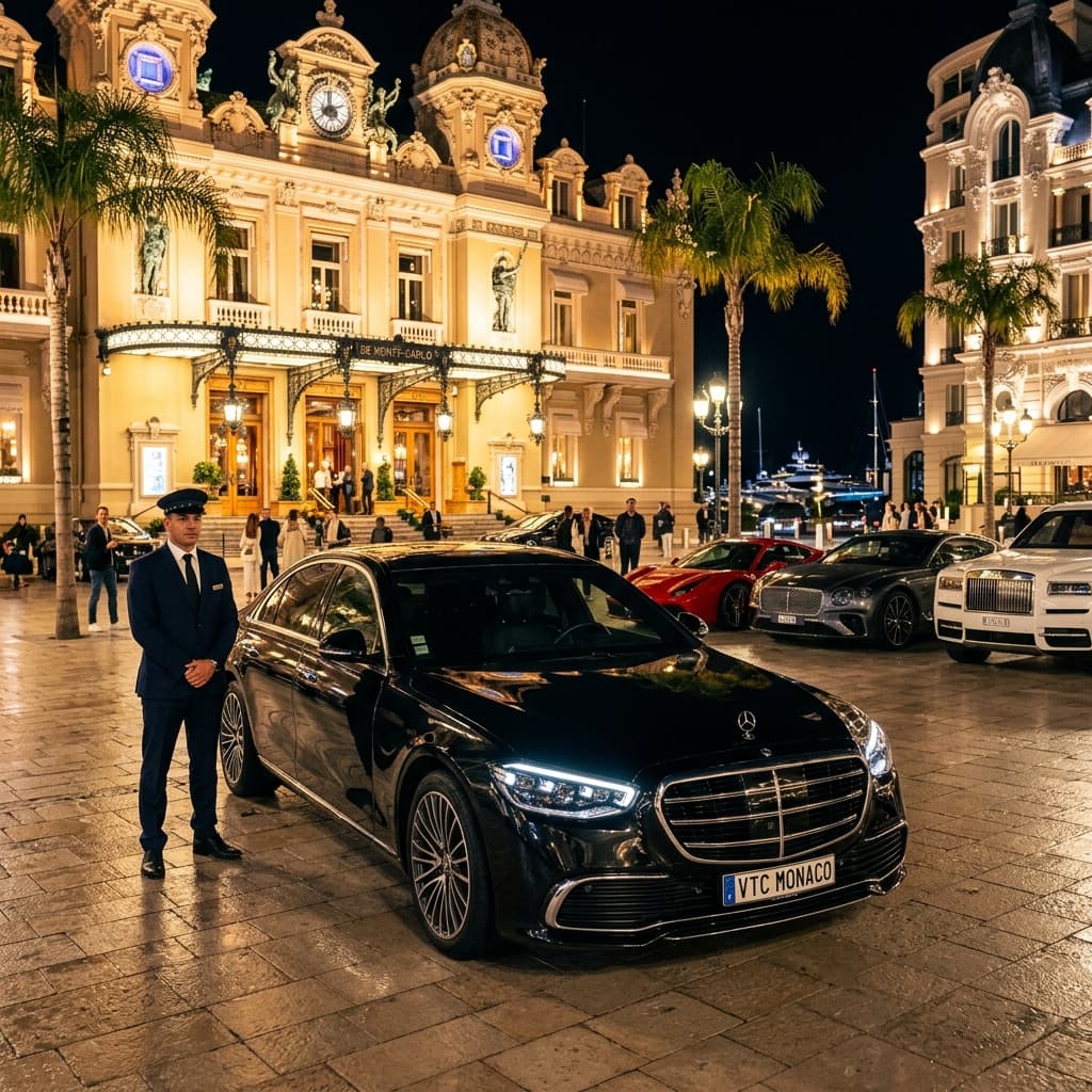 Service de chauffeur privé VTC HB Drivers au Port Hercule pendant le Monaco Yacht Show